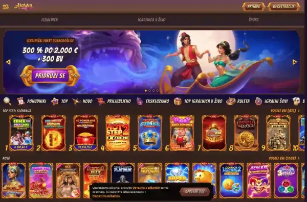Alawin Casino screenshot 1