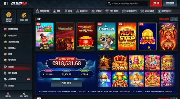 Glorion Casino screenshot 2